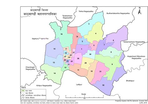 Map of Kathmandu Metropolitan City, Kathmandu, Nepal – Nepal Archives