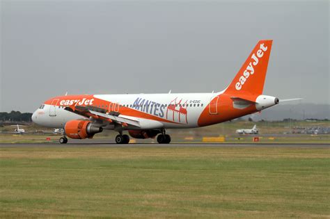 G EZUC A320 Of EasyJet Vacating Runway At Edinburgh Stephen Perry