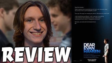 Dear Evan Hansen 2021 Movie Review Youtube