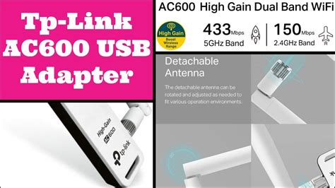 Tp Link Archer T2uh Ac600 High Gain Wireless Dual Band Usb Adapter Unboxing And Review 2021 Youtube