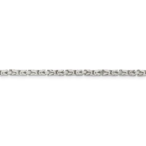 Sterling Silver Mm Byzantine Chain Unclaimed Diamonds