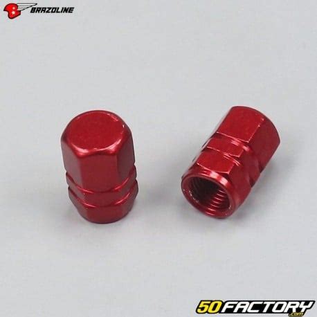 Bouchons De Valve Alu Ecrou Rouge Pi Ce Moto Scooter Cc