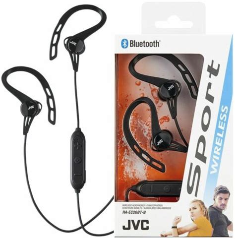 JVC HA EC20BT B Wireless Bluetooth Sports Ear Clip Headphones Sweat