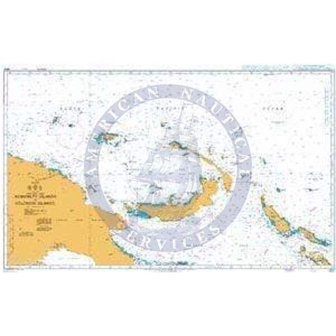 British Admiralty Nautical Chart 4622 Admiralty Islands To Solomon Is Amnautical