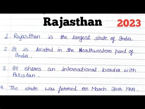 15 Easy Lines On Rajasthan In English Essay On Rajasthan In English