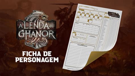 Ficha A Lenda De Ghanor Editável Em Português Movimento Rpg