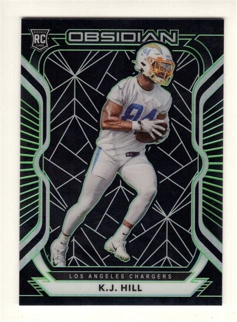 Panini Obsidian Rookies Electric Etch Green K J Hill