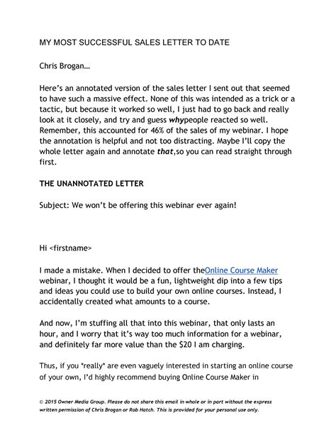 50 Effective Sales Letter Templates (w/ Examples) ᐅ TemplateLab