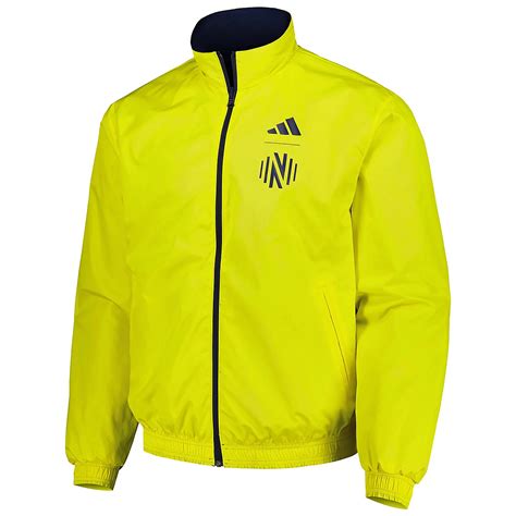 adidas yellow nashville sc   field anthem full zip reversible