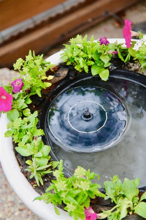 How To Make Your Own Backyard Solar Water Fountain Backyard Water