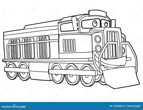 Train - Coloring Page For The Children Royalty-Free Stock Photography ...