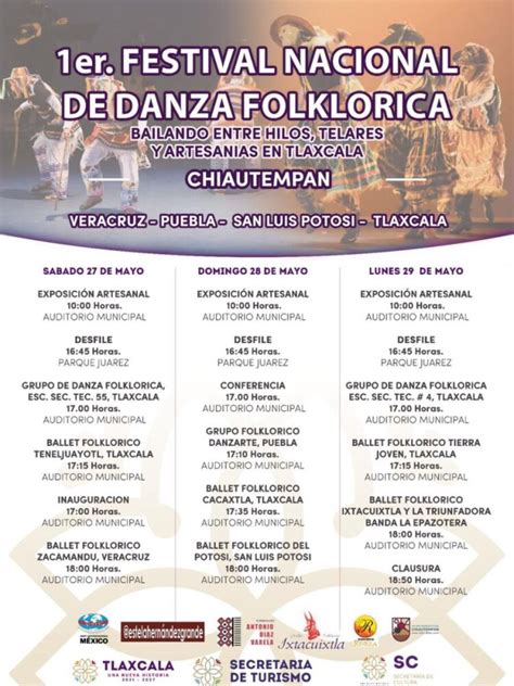 Albergar Chiautempan Primer Festival Nacional De Danza Folkl Rica La