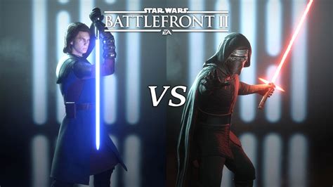 Star Wars Battlefront II Kylo Ren Vs Anakin Skywalker Duelo De