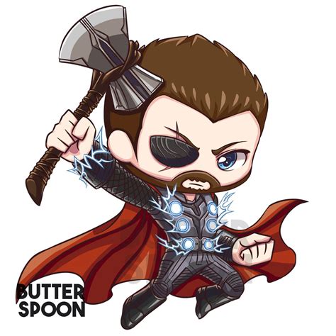 Thor Cartoon Drawing | Free download on ClipArtMag