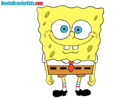 inspirasi easy cartoons  draw spongebob