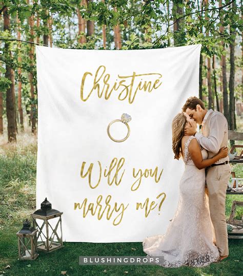Will You Marry Me Banner, Wedding Proposal Idea, Will You Marry Me Sign
