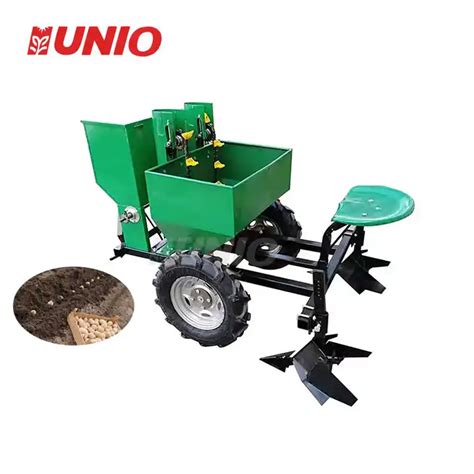 Mini Tractor Mounted Row Potato Planter Potato Seeder Potato Sowing