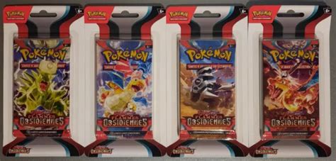 Lot De 4 Booster Pokemon Ev3 Flammes Obsidiennes Fr Scellé Sous Blister