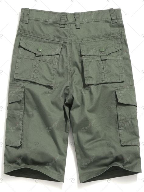 Solid Color Cargo Shorts For Men