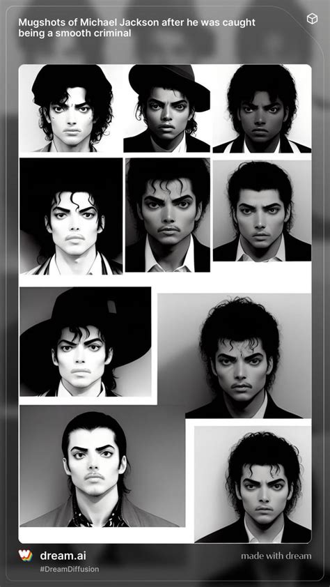 Mugshots of Michael Jackson after he was caught being a smooth criminal ...