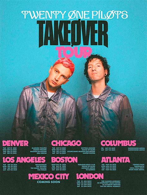 Twenty One Pilots anuncia la programación de fechas para el Takeover