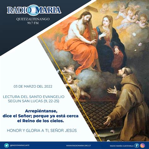 Radio Maria Guate on Twitter Lectura del santo Evangelio según san