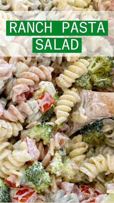 Easy Ranch Pasta Salad Recipe