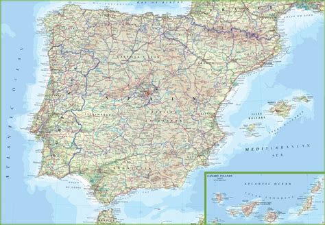 Spain road map - Ontheworldmap.com