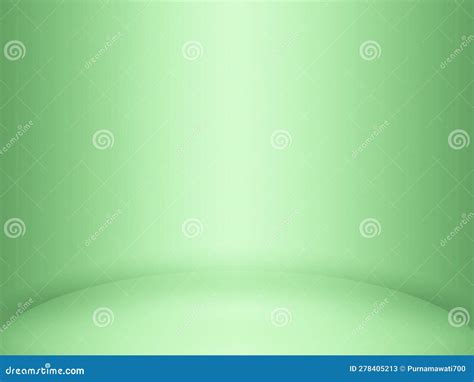 Empty Room Green Background Used for Product Display, Banner, Template ...