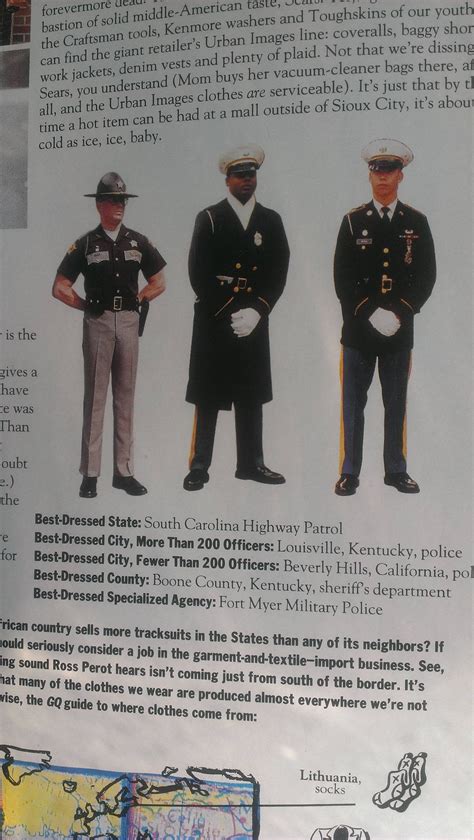 Louisville police getting some love in GQ, October '93 : r/Louisville