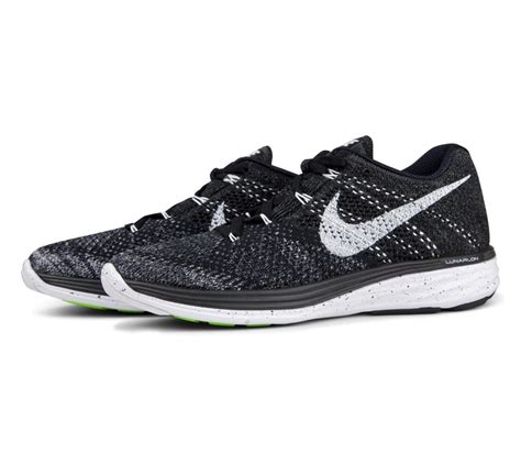 Nike Fly Knit Lunar 3 Womens Running Shoes Blackwhite Buy It At