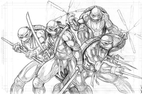 Tmnt Sketch By Wil Woods On Deviantart