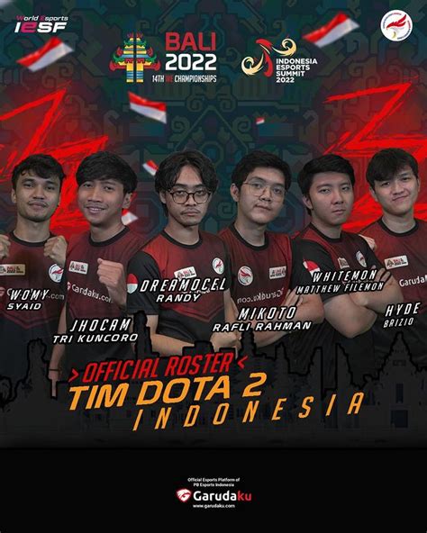 Inilah Squad Timnas Dota Indonesia Untuk Iesf World Esports