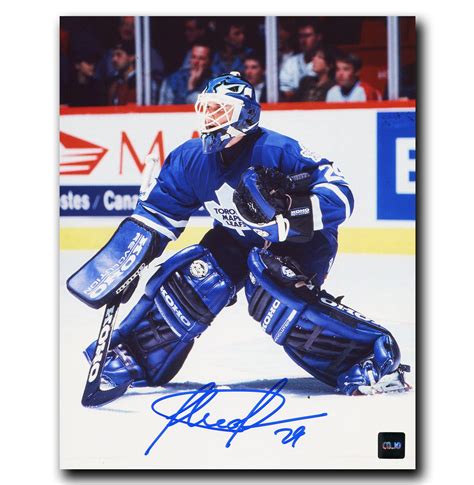 Felix Potvin Toronto Maple Leafs Autographed Pose 8x10 Photo Cojo