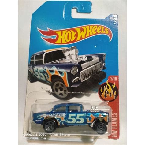 Hot Wheels 55 Chevy Bel Air Gasser Shopee Malaysia