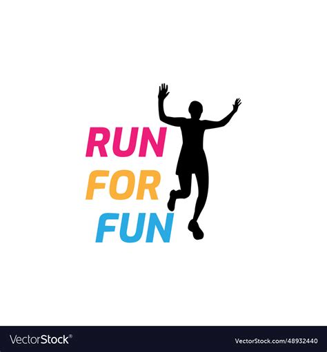 Logo design for 5k fun run event Royalty Free Vector Image