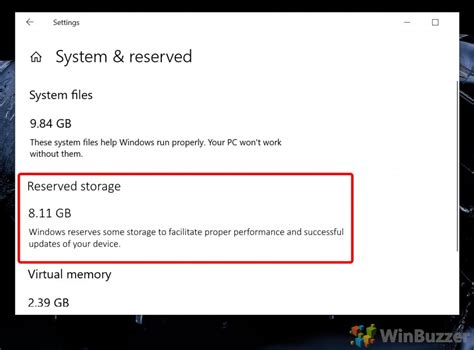 How To Enable Or Disable Windows Reserved Storage