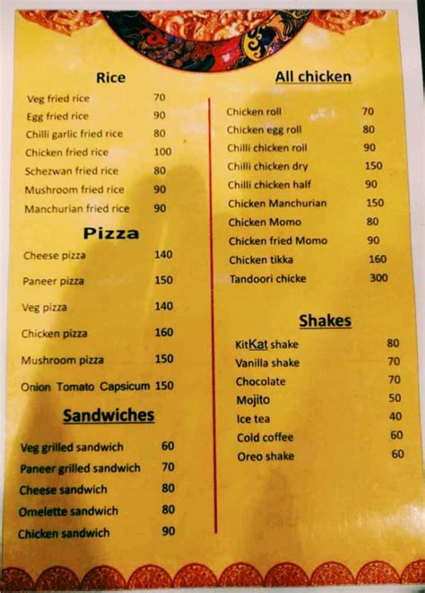 Menu at Barcode Cafe And Lounge, Jaipur