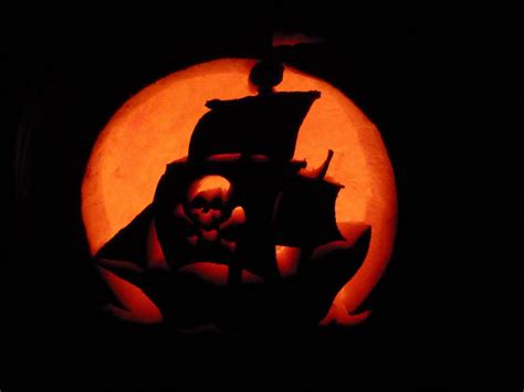 Pirate Ship Pumpkin Carving By Moonlightorchids On Deviantart