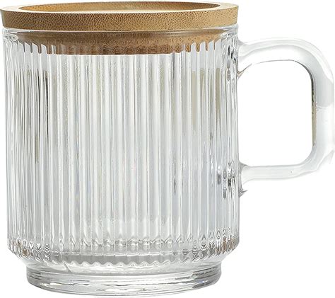 Lysenn Clear Glass Coffee Mug With Lid Everything Envy