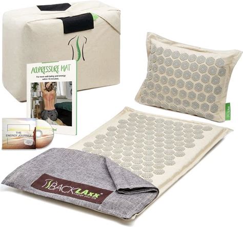 BACKLAxx Acupressure Mat En Kussen Set Voor Ontspanning Acupressuur