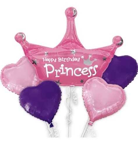 Globos metalizados Todo Chile Compra princesa feliz cumpleaños redondo