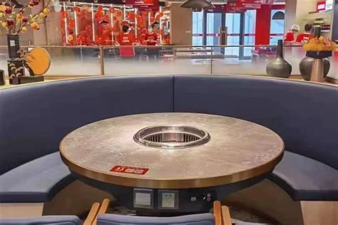 Custom Marble Commercial Dining Smokeless Hot Pot Table Besthotpottable