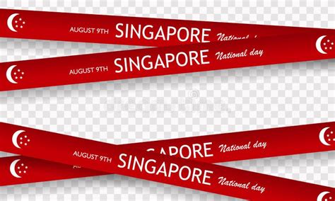 Singapore National Day. Singapore Flag. Singapore National Day Concept on 9 August Stock Vector ...