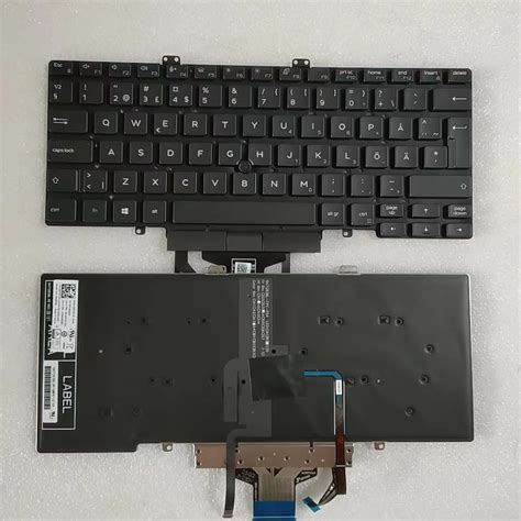 New So Sweden Layout For Original Dell Latitude 5400 5401 5410 2019 Backlight Laptop Keyboard Sg