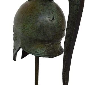 Bronze Mini Corinthian Crested Helmet Decorated With Ibex And Griffin