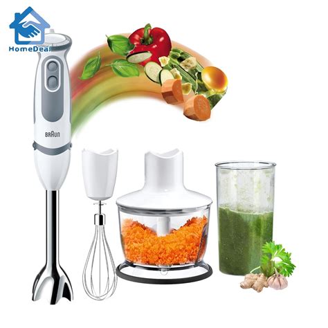 Braun Multiquick Vario Hand Blender With Whisk And Chopper Mq Wh