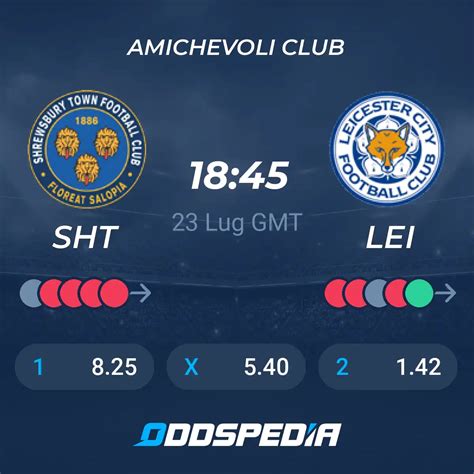 Shrewsbury Town V Leicester City Fc Pronostici Risultati In Diretta E