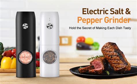 Amazon Electric Salt And Pepper Grinder Set Rechargeable