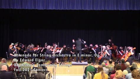 Serenade For String Orchestra In E Minor Op Elgar Youtube